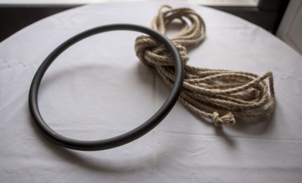 Shibari bondage ring suspension bdsm