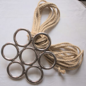 Shibari bondage ring suspension bdsm