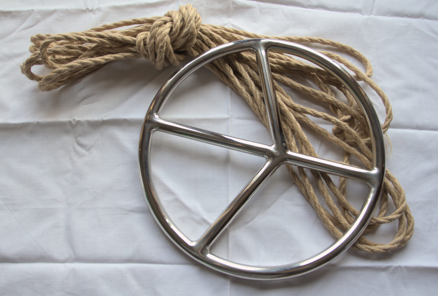 Suspension ring shibari bondage