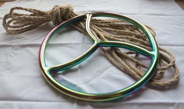 Suspension ring shibari bondage triskele