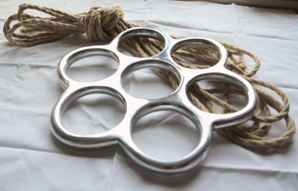 Suspension ring shibari bondage