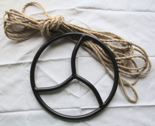 Suspension ring shibari bondage triskele