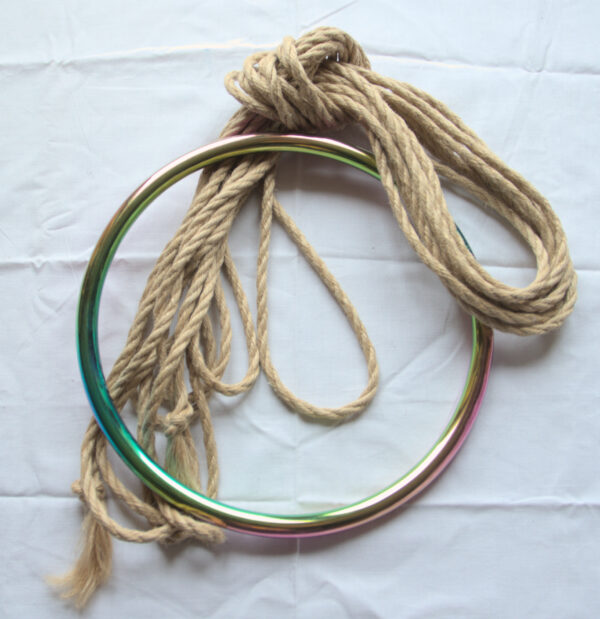 Suspension ring shibari bondage