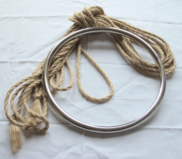 Suspension ring shibari bondage