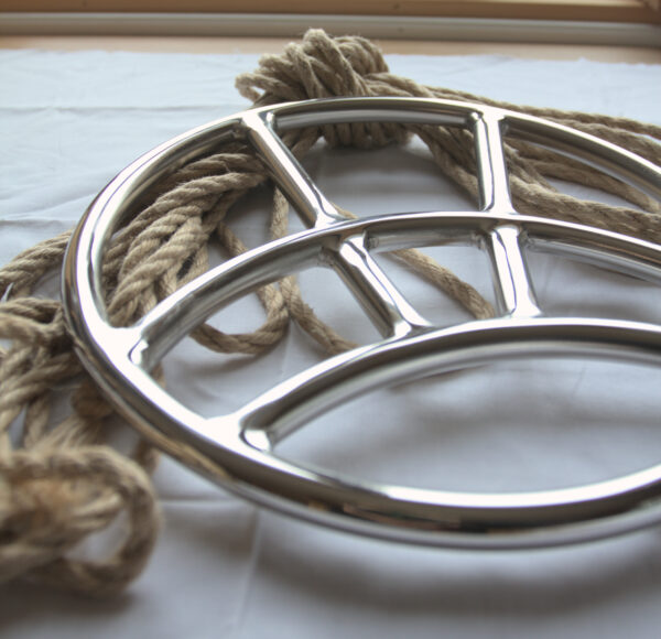 Suspension ring shibari bondage